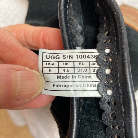 UGG Australia Cyrinda Black Suede Boots, 6 - Picture 7 of 11